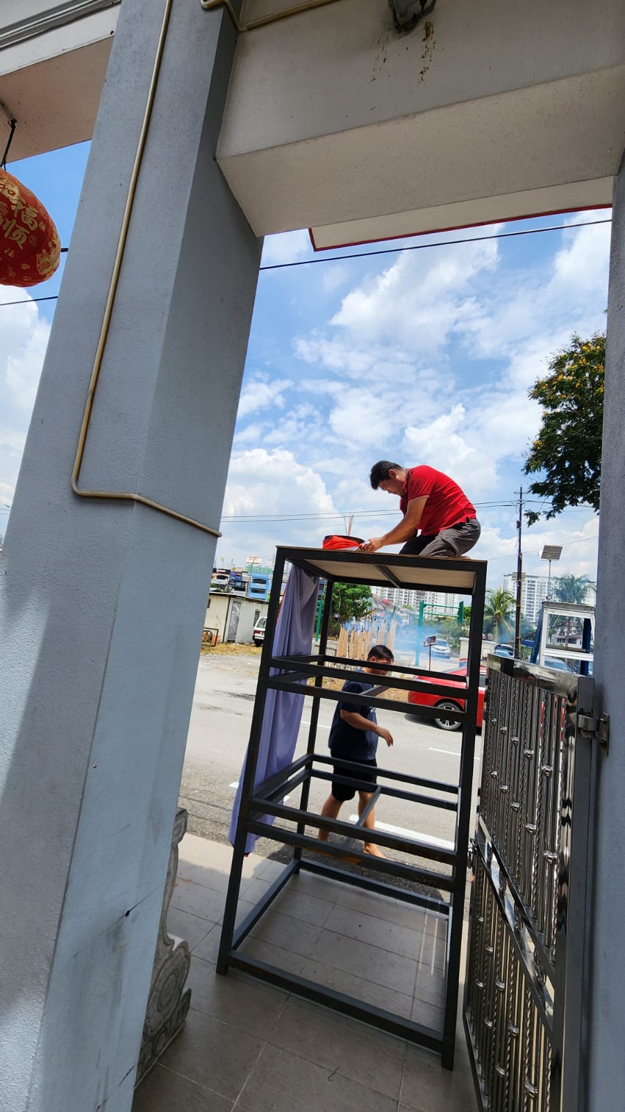 Qinglong Gong ceremonial gathering 2024 — altar preparation