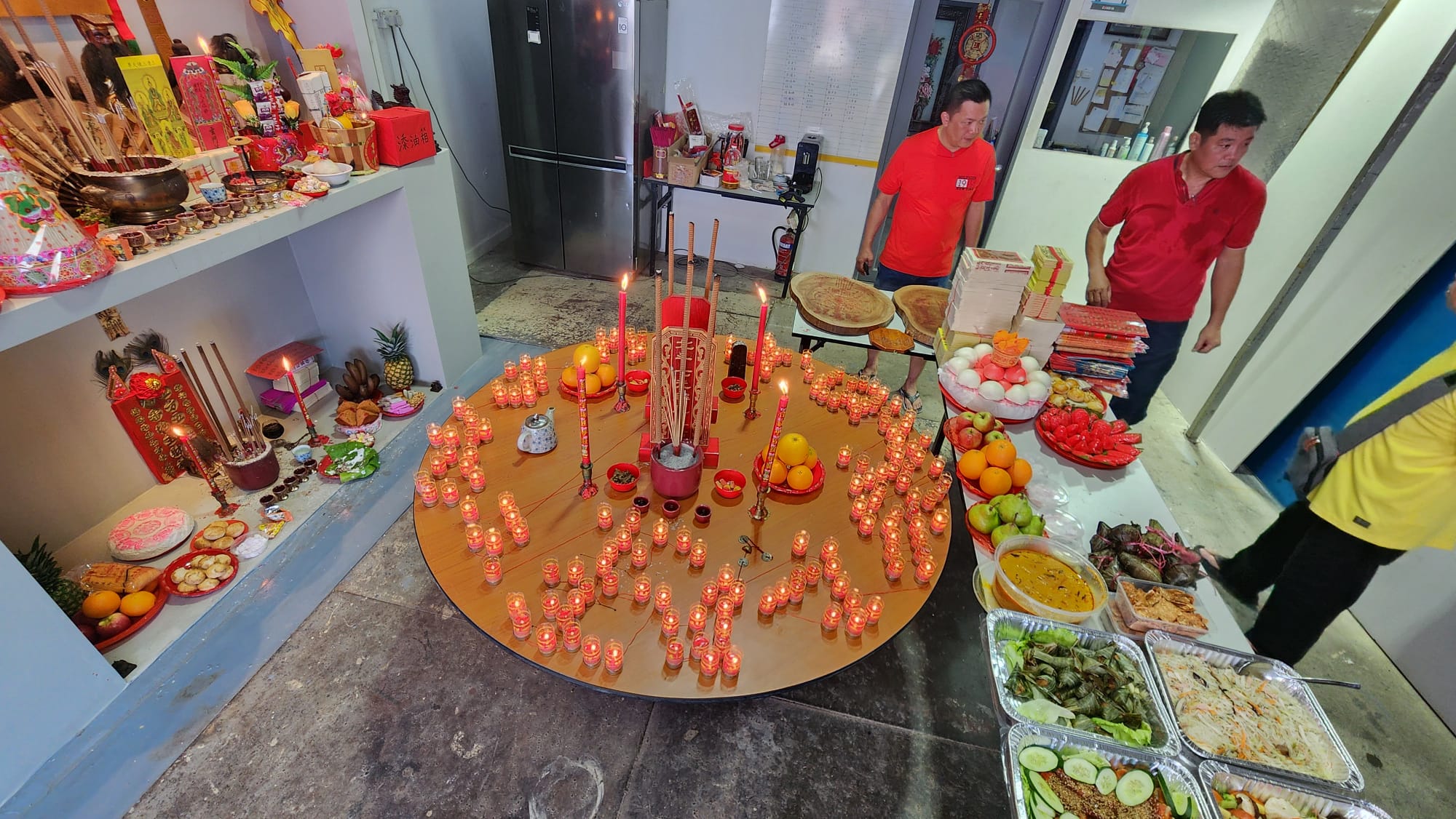 Liuren Immortal Master's Attainment Day (得道日) - Indoor ceremony with offerings